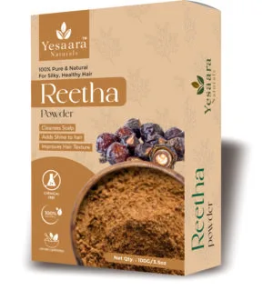 100gm Natural Reetha Powder – Anti-Dandruff Hair Cleanser & Skin Brightening Pack