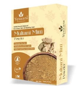 Yesaara Naturals Multani Mitti 100g – For Skin & Hair Care